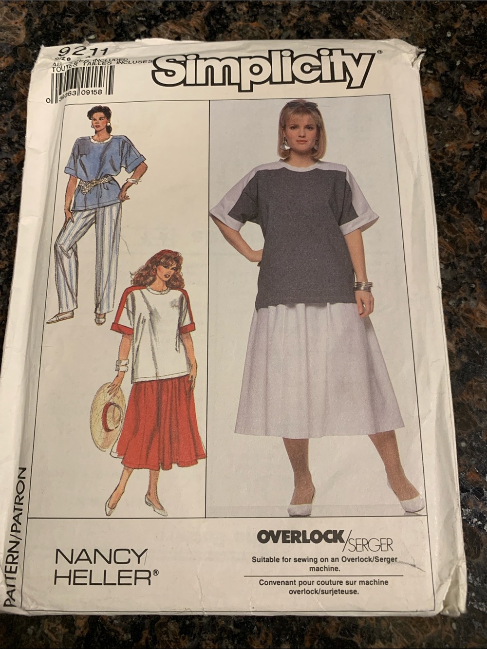 Simplicity Three piece Midi Skirt and Top Sewing Pattern Factory Fold SZ ALL